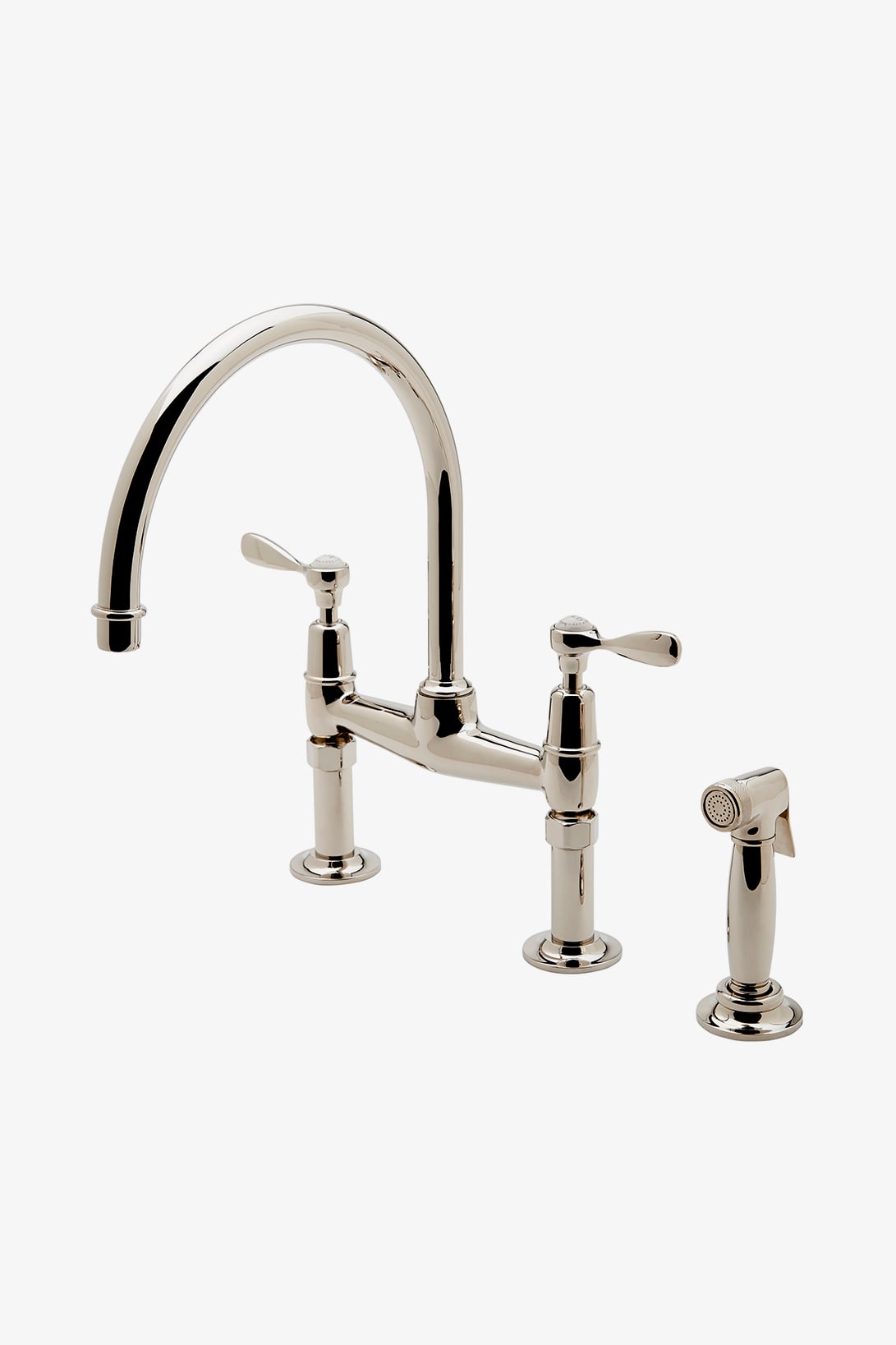 Waterworks Easton Classic Bridge Gooseneck Kitchen Faucet